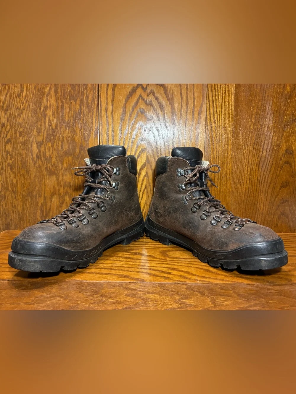 Vintage Scarpa BX 86823 Italy Made Leather Hiking Boots Brown Men’s 13